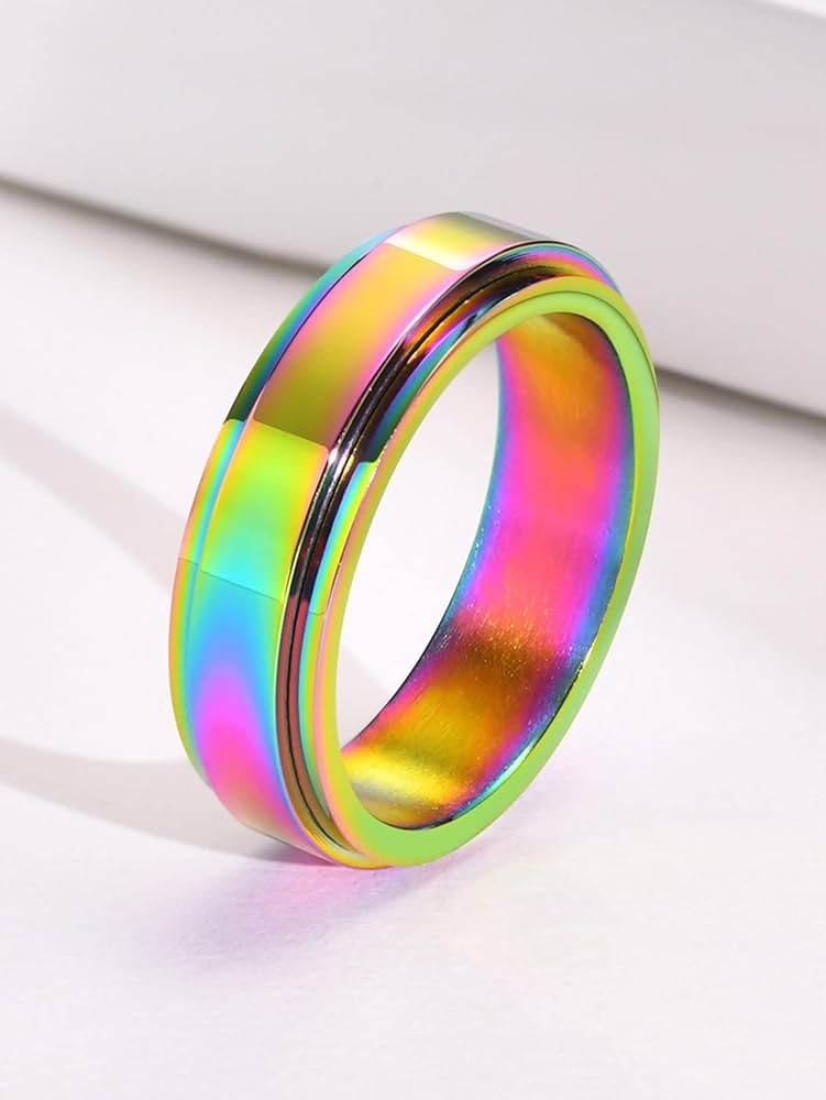 Amazon.co.jp: Women's men's holographic ring (Color